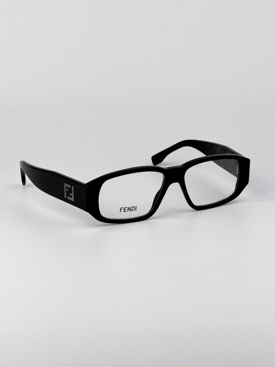 Fendi FE50115I 001 Rectangular Eyeglasses – Shiny Black main image 5